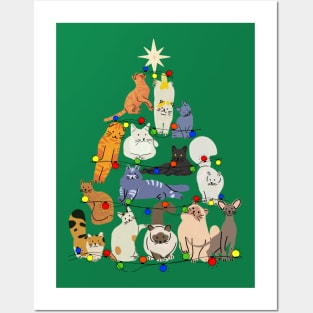 Christmas Cats Posters and Art